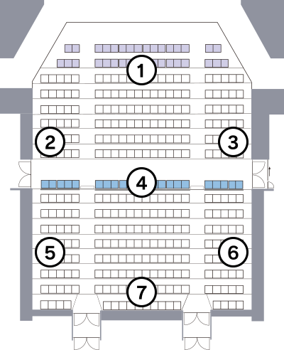 座席から見たステージ 番号イメージ 拡縮版