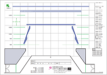 小ホール舞台平面図（反響板）イメージ